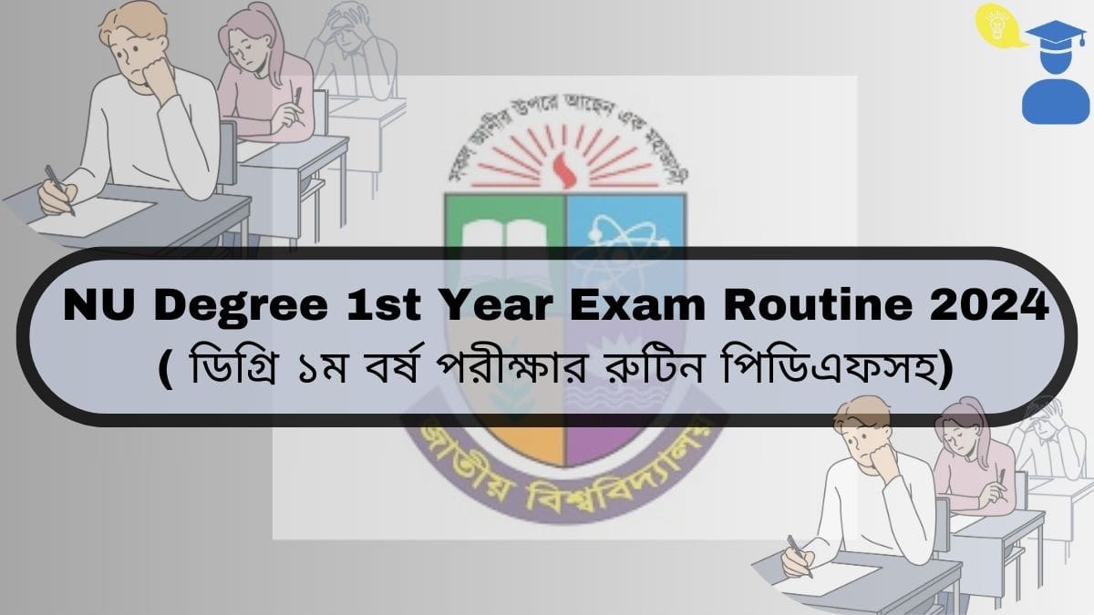 Feature Image of National University Degree 1st Year Exam Routine 2024