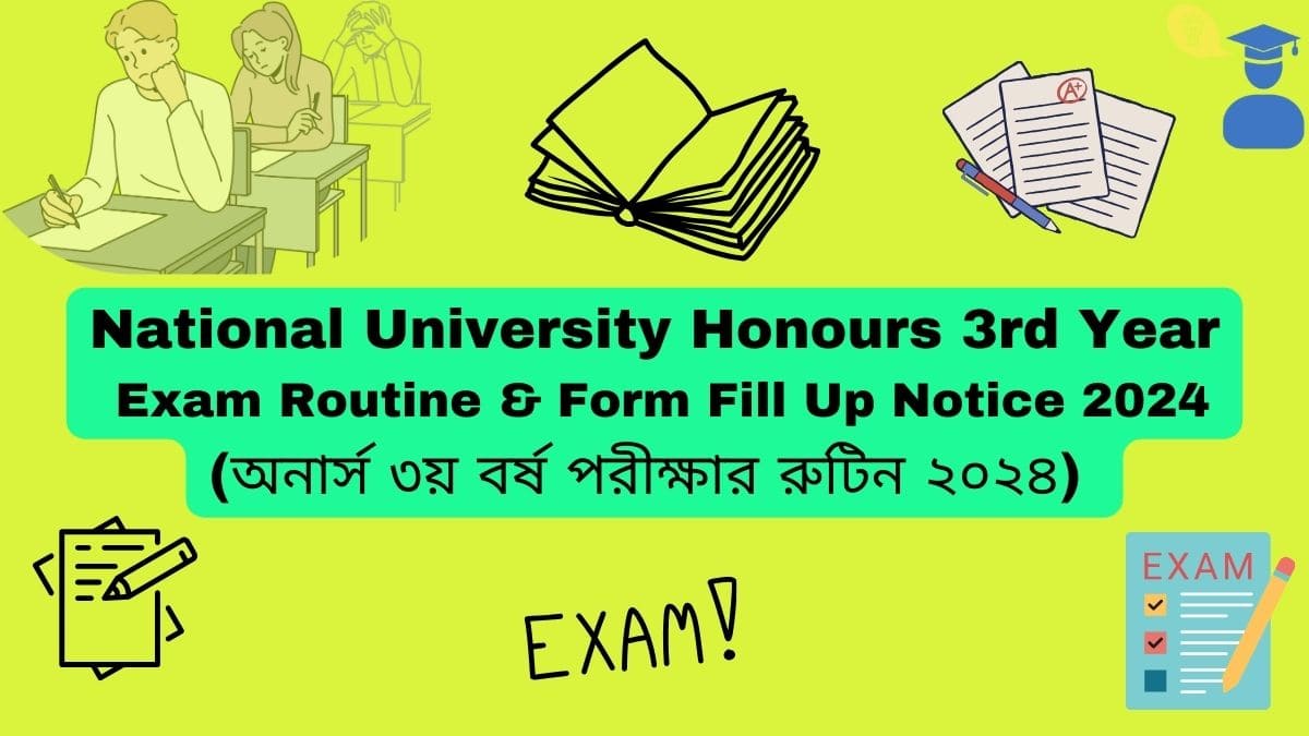 National University Honours 3rd Year Exam Routine